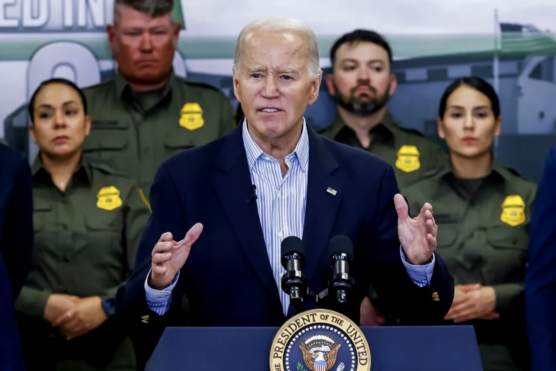 Joe Biden în vizită la Brownsville FOTO EPA-EFE