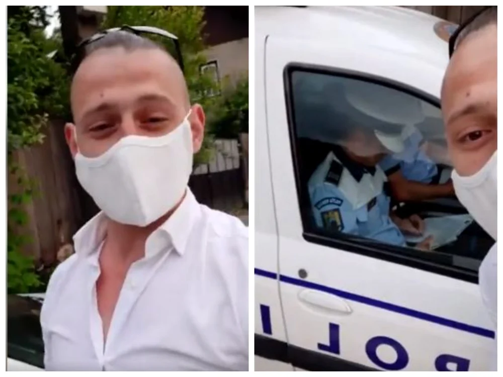 Tânărul susţine în ”live”-urile de pe Facebook că se luptă de 6 ani cu poliţiştii