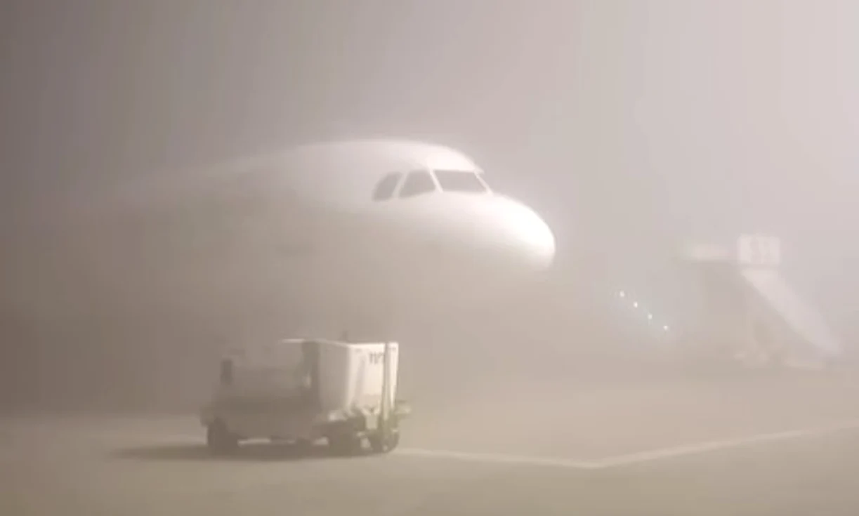 Ceața paralizează aeroporturile din Moldova FOTO: Captura video/ Consiliul Județean Suceava