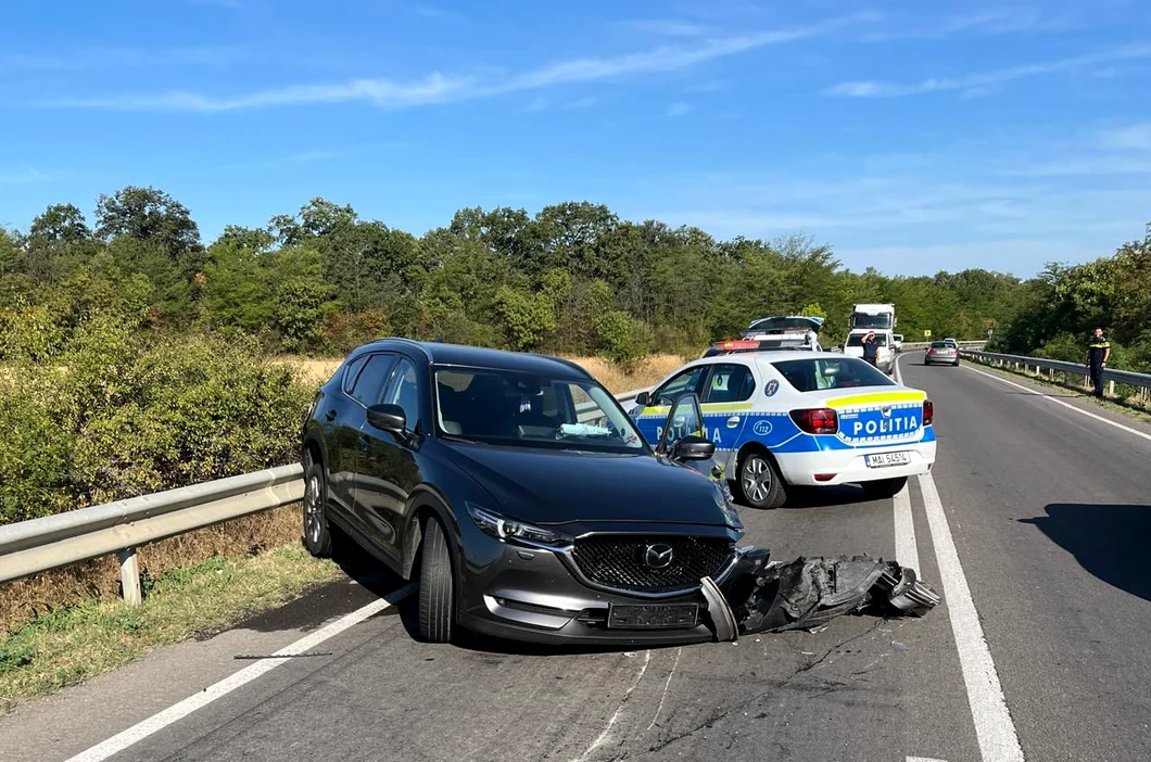 În urma accidentului provocat de medic o femeie a fost rănită FOTO: martor