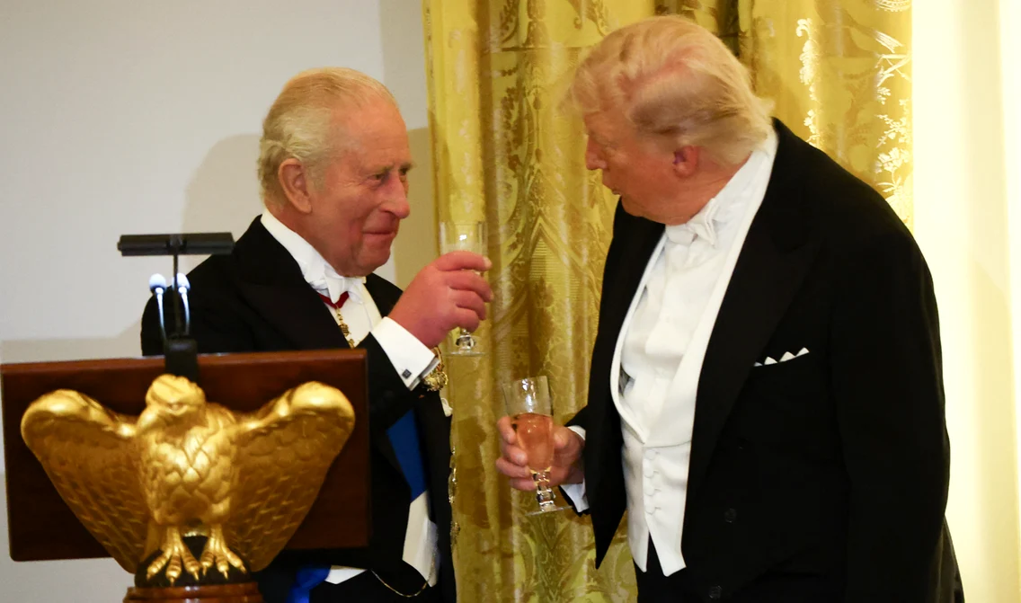 Charles și Trump FOTO AFP