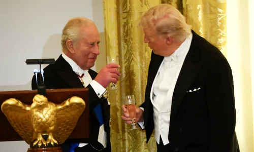 Charles și Trump FOTO AFP