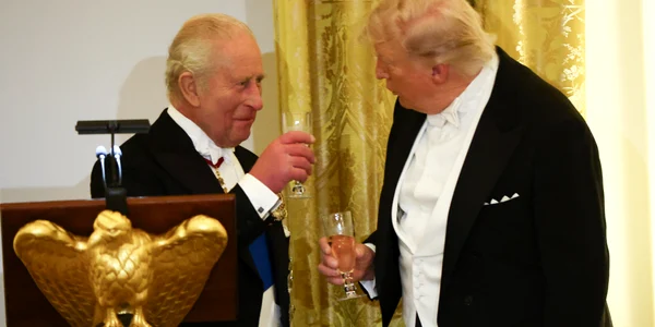 Charles și Trump FOTO AFP
