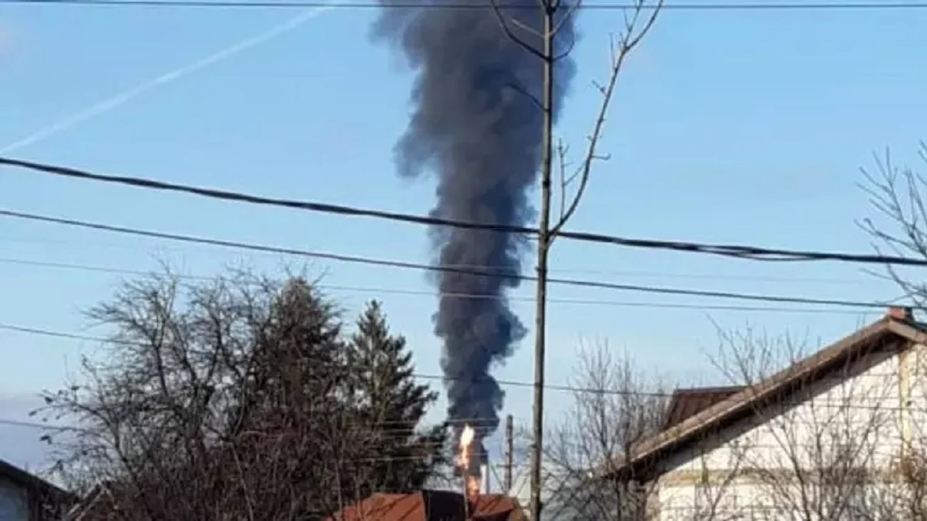 Incidentul a avut lco al Rafinăria Ploiești FOTO Realitatea.net