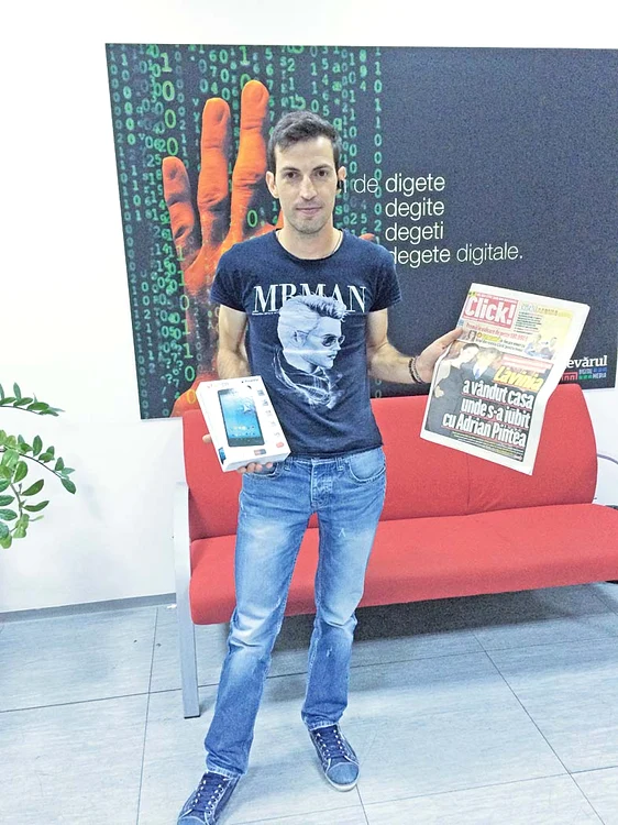 Lozul norocos i-a adus lui  Ştefan Andrei  o tabletă
