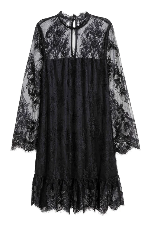 Rochie scurtă de dantelă, H&M, 79,90 lei jpg jpeg