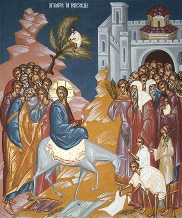 
    Intrarea Domnului în Ierusalim (icoană ortodoxă)  