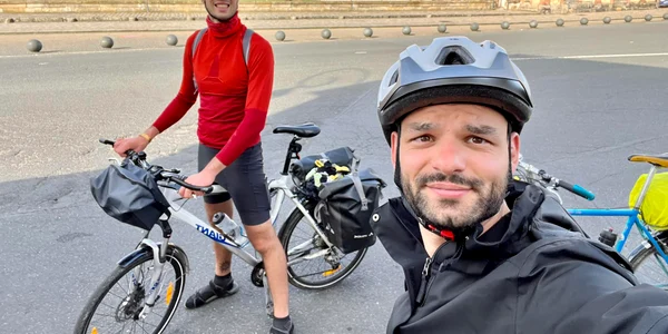 Doi francezi, calatorie in Europa pe bicicleta FOTO Facec c jpg