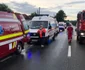 Plan Roşu de Acţiune în Vâlcea în urma unui accident pe DN 67 în care un microbuz cu 14 persoane s-a răsturnat în urma unei coliziuni Foto Adevărul