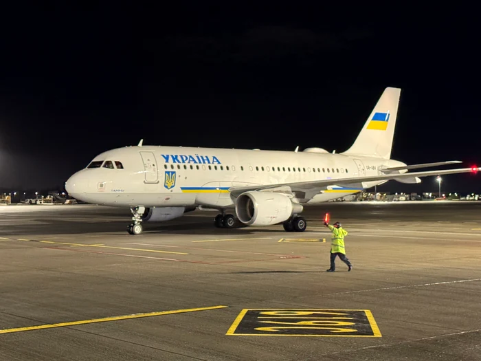 Avionul prezidențial ucrainean pe aeroportul din Dublin/FOTO:X?@DublinAirport