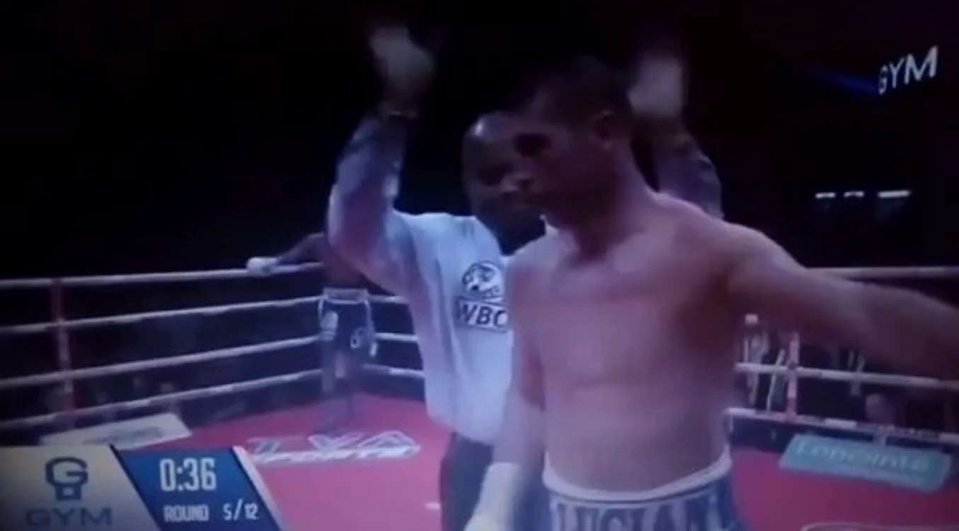
    Lucian Bute nu si-a putut reveni in timp util din pumni  