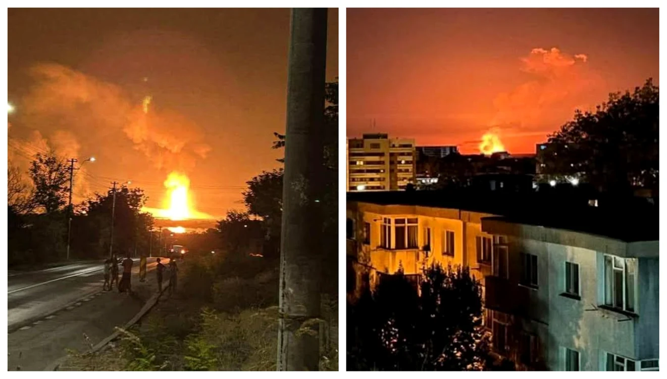 Atacurile au fost vizibile din România. FOTO: Facebook