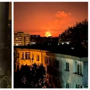 Atacurile rușilor în Ucraina, vizibile din România FOTO Facebook 