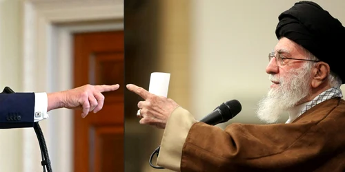 Trump și Khamenei FOTO AFP