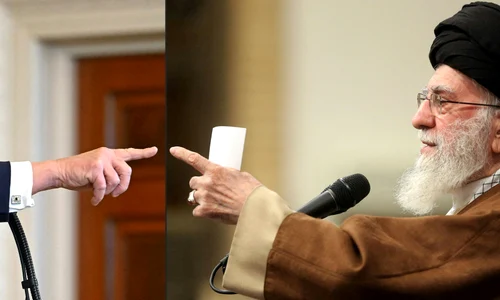 Trump și Khamenei FOTO AFP
