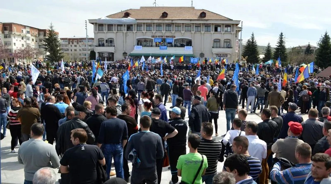 Protest al angajaților Dacia Mioveni Foto Arhiva Adevărul