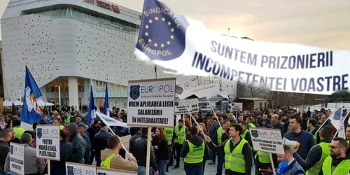 protest politie foto Sindicatul Europol