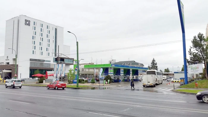 Incidentul s-a produs în benzinăria OMW de lângă gară