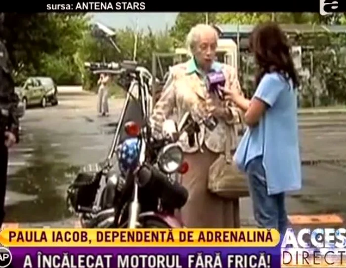 Paula Iacob a făcut o plimbare cu motorul