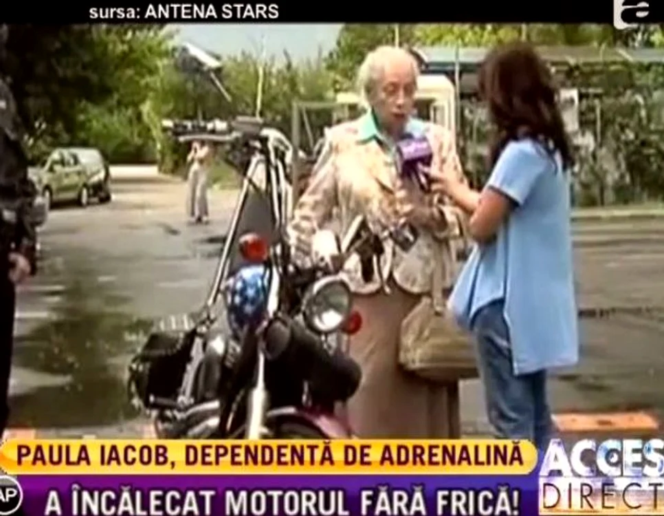Paula Iacob a făcut o plimbare cu motorul