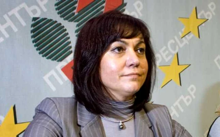 Kornelia Ninova, şefa Partidului Socialist Bulgar FOTO sofiaecho.com