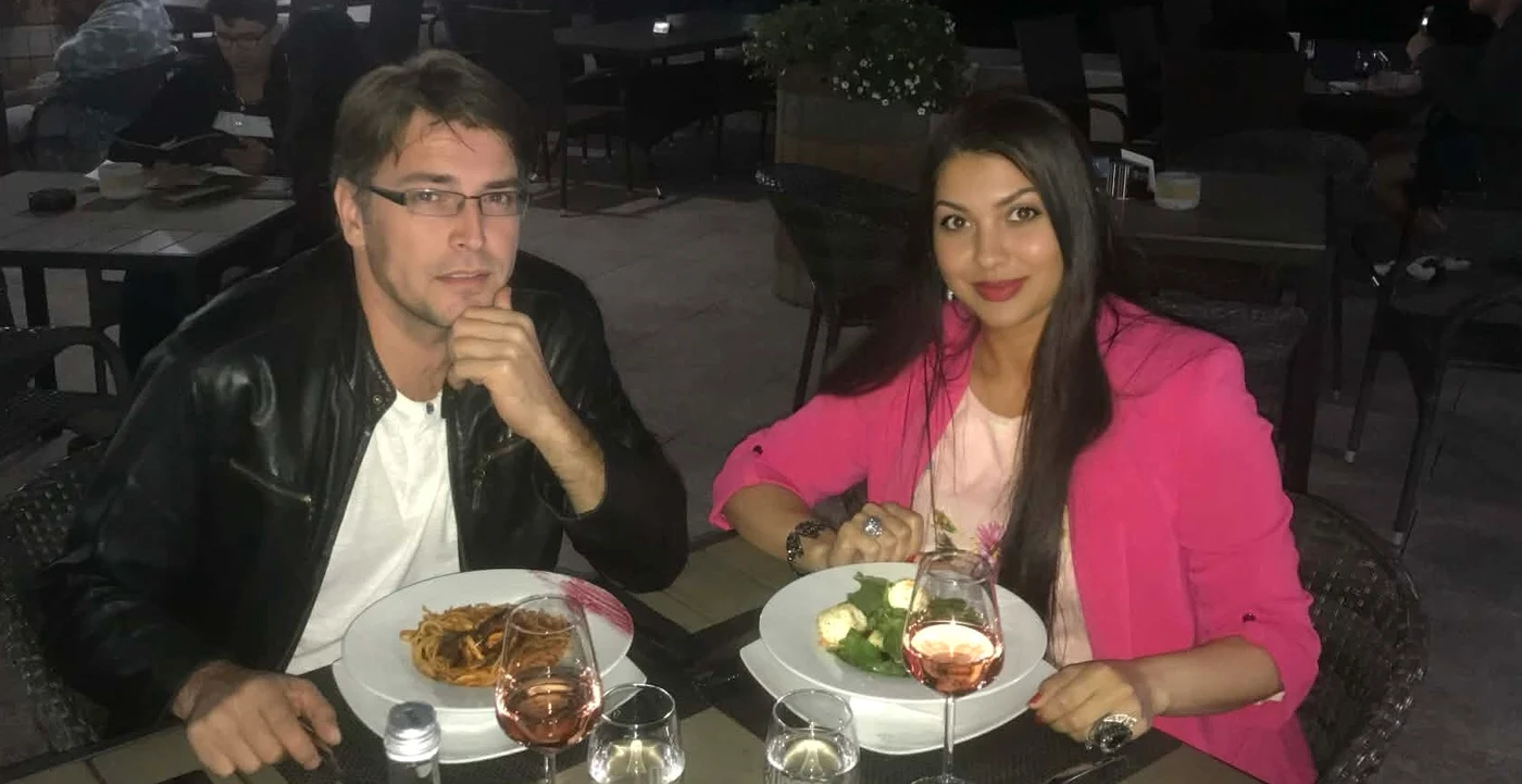 Medana Oprea și Ioan Isaiu, la masă în Cluj foto: arhiva personală 