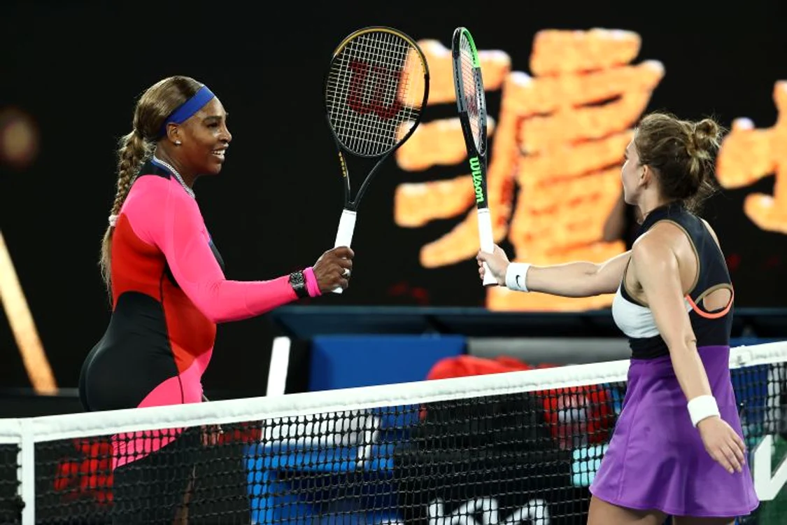 Simona Halep a fost eliminată în sferturi la Australian Open de Serena WilliamsFoto: Guliver/ GettyImages