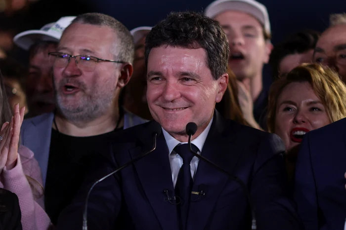 Nicușor Dan, la închiderea urnelor / foto: INQUAM