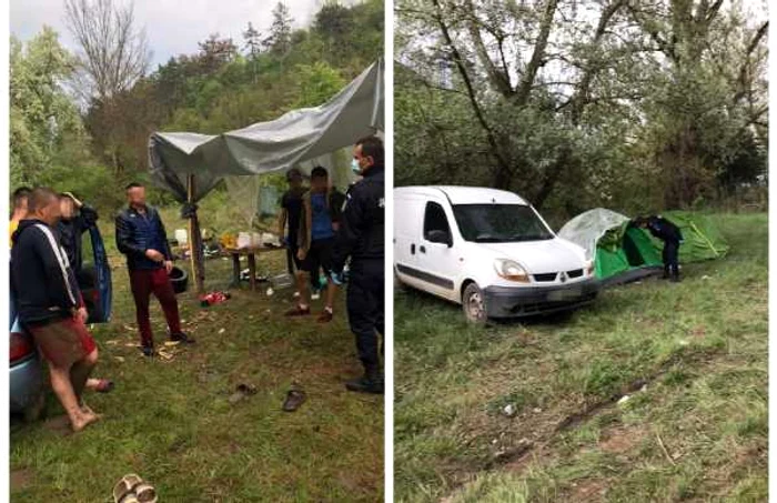 Petrecerea tinerilor a fost oprită de jandarmi. Foto: Jandarmeria Alba