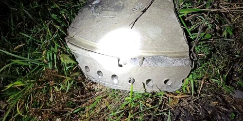 Fragment al rachetei căzute în Polonia FOTO Twitter jpg