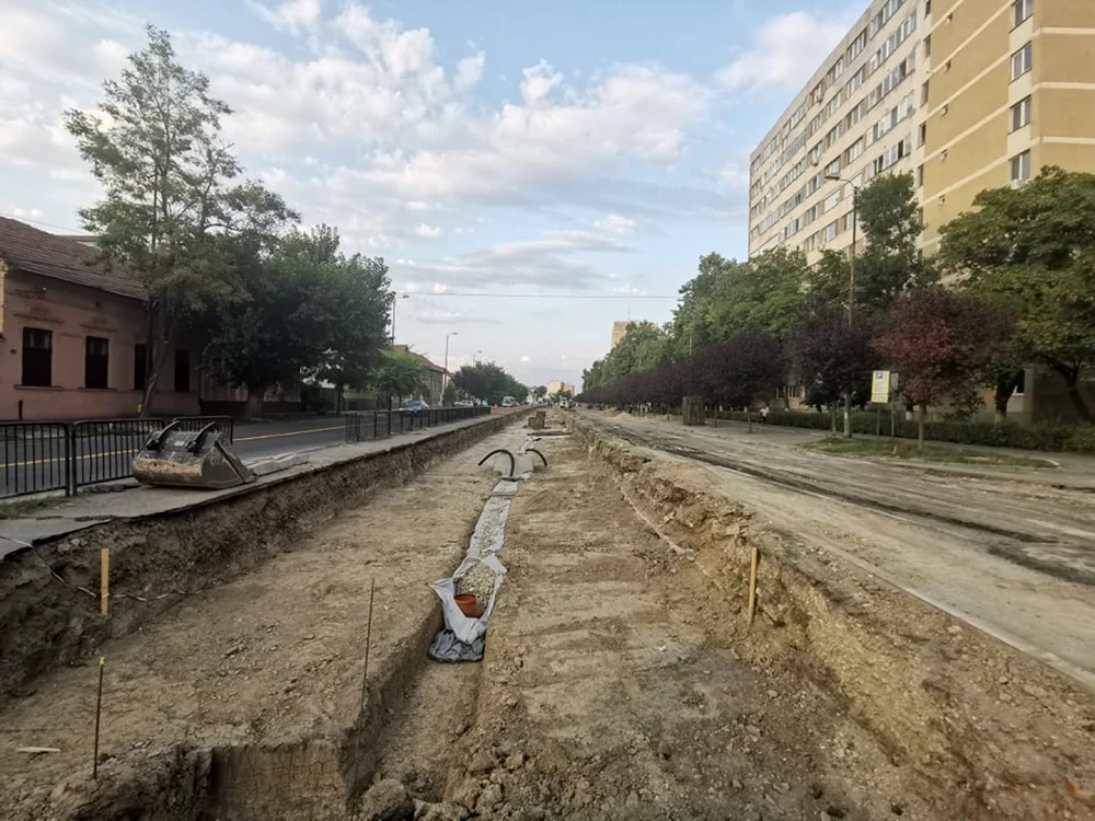 Pe multe şantiere deschise în Timişoara nu se vede nicio mişcare FOTO B.Both