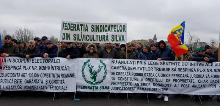 Protestul silvicultorilor/ Foto: Gazeta de Sud