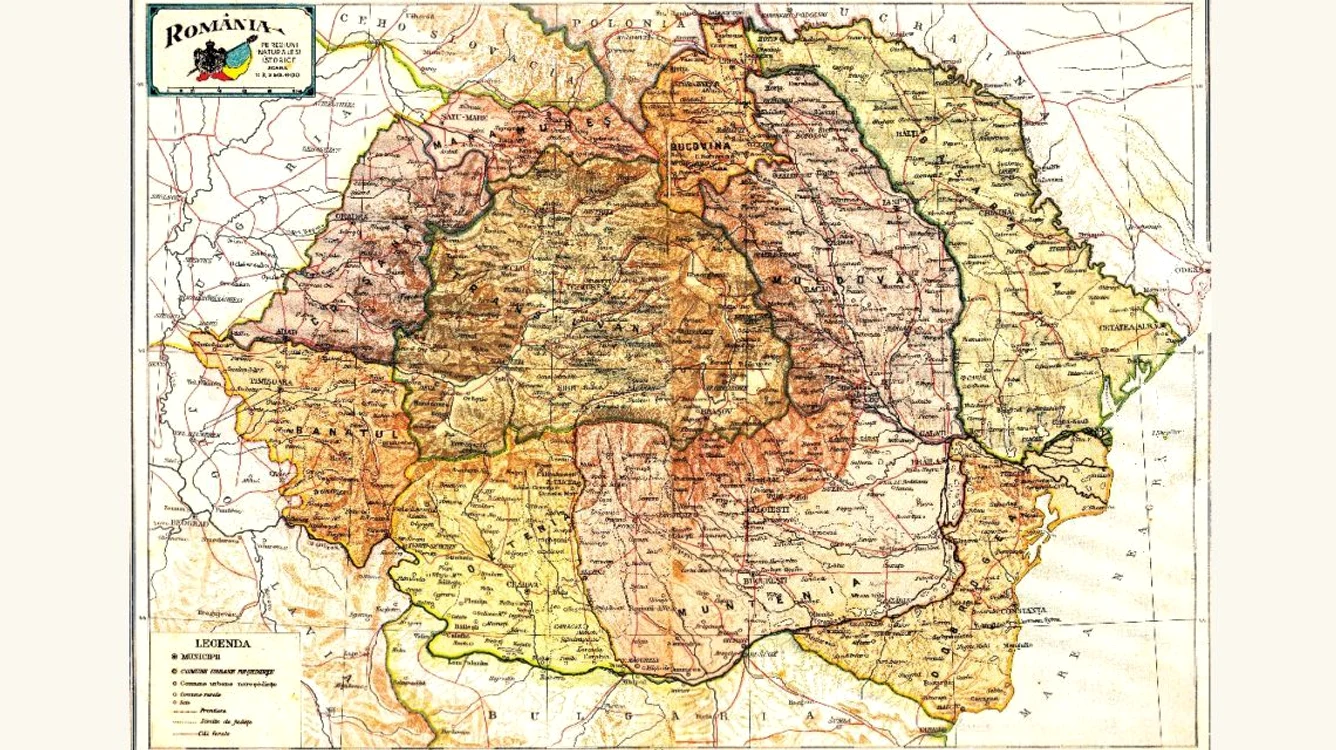 Harta României. Foto: arhiva.