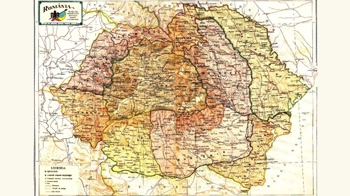 Harta României. Foto: arhiva.