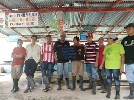 Anca Gheorghică pe plantaţiile de banane din Ecuador FOTO Arhivă personală