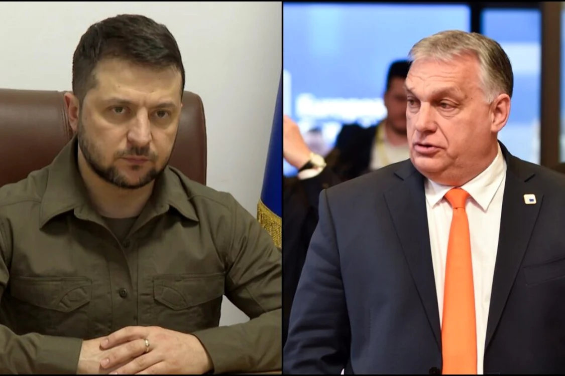 Zelenski (stânga) și Orban nu s-au întâlnit oficial de la începutul războiului FOTO Arhivă