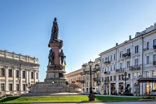 Piața Ecaterina cea Mare din centrul istoric al Odesei Foto shutterstock 2202466813 jpg