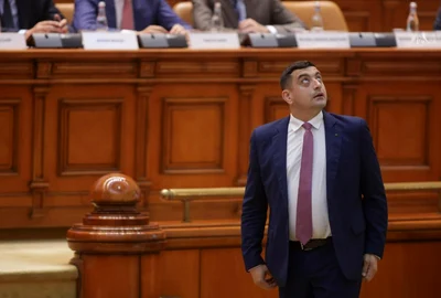 George Simion în Parlament FOTO Inquam Photos / George Călin