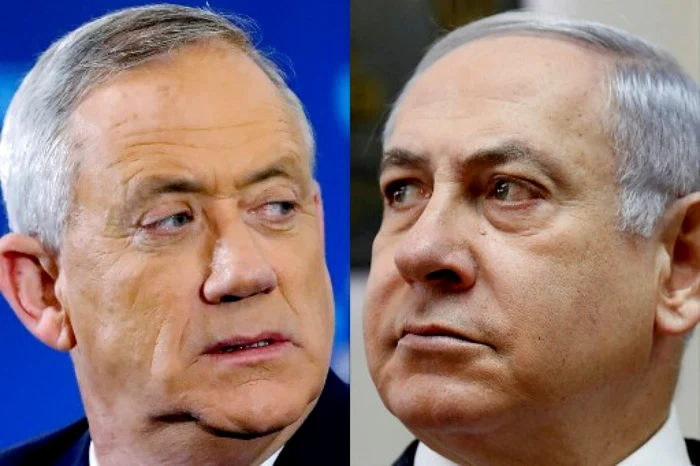 Benny Gantz ;i Benjamin Netanyahu se confruntă din nou electoral