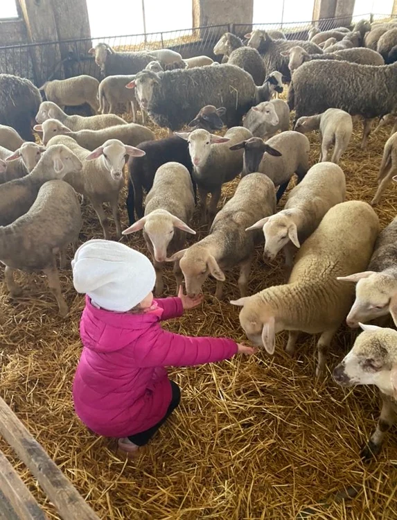 Copiii adoră să fie în preajma animalelor FOTO familia Cojanu
