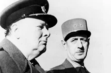 Premierul britanic Winston Churchill și generalul francez Charles De Gaulle, în Maroc, la 13 ianuarie 1944 (© Wikimedia Commons)