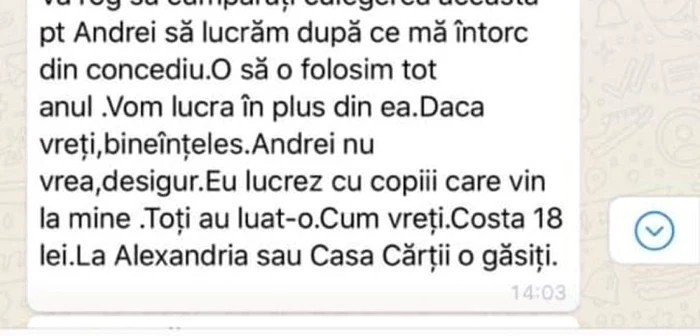 tema pentru acasa a lui andrei