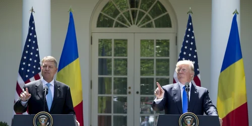 Klaus Iohannis şi Donald Trump la Casa Albă - iun 2017 / FOTO EPA - EFE