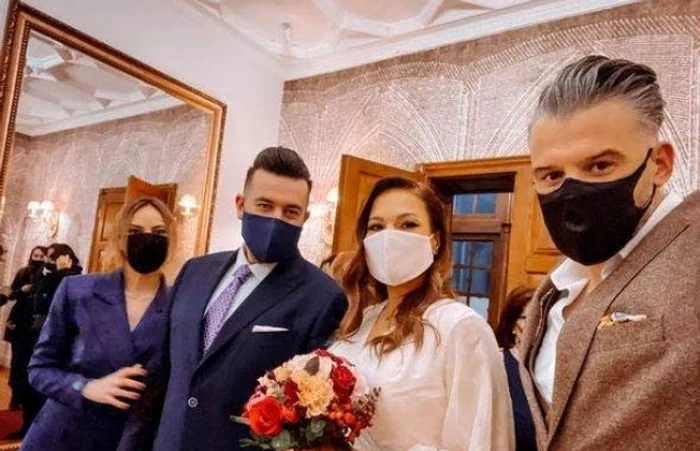 Roxana Ionescu și Tinu Vidaicu au nășitFoto: arhivă personală