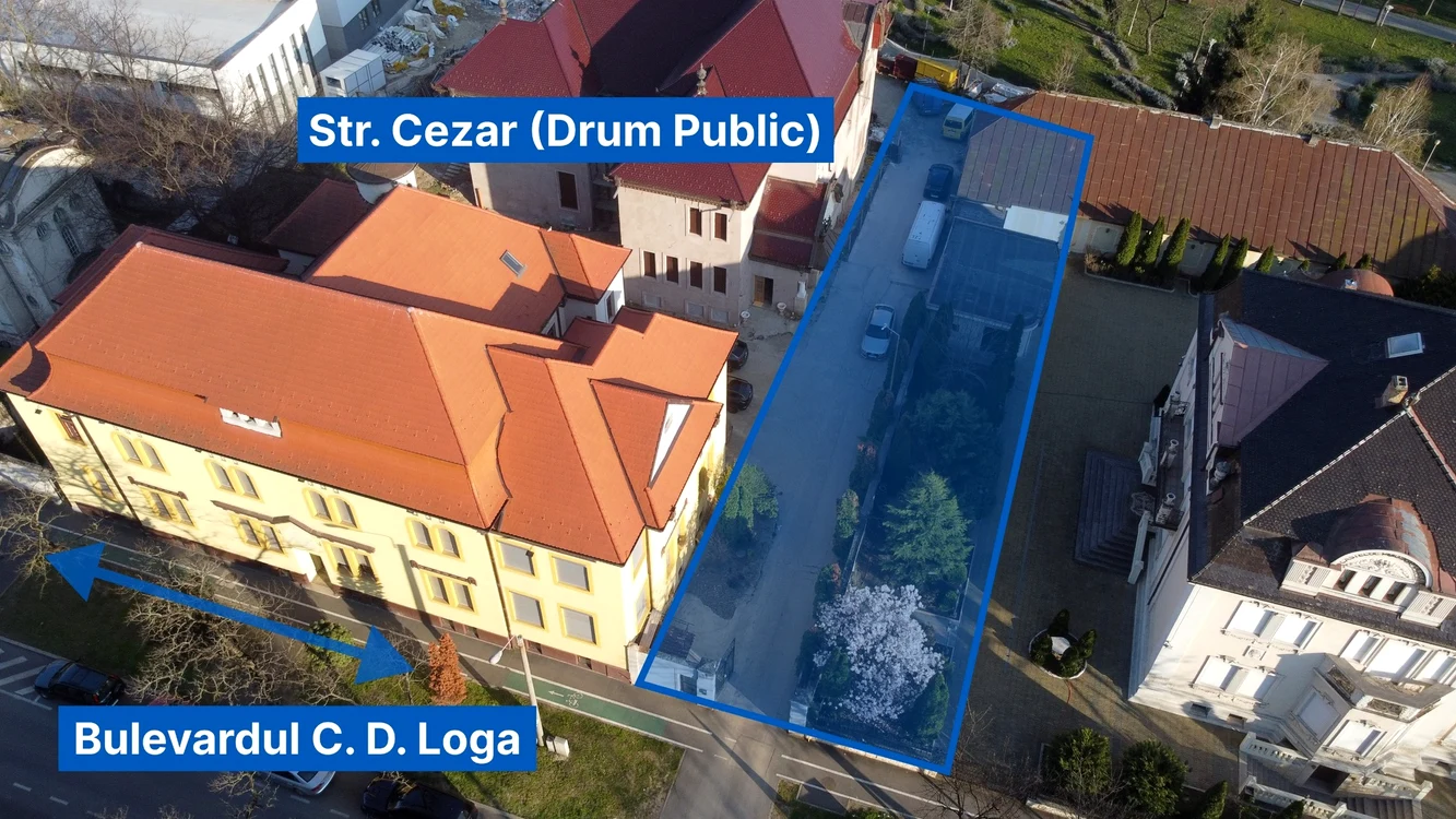 Strada Cezar din Timișoara FOTO PmT