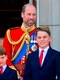 Kate Middleton și Prințul William cu copiii George, Charlotte și Louis trooping the colour foto profimedia jpg