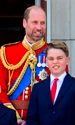 Kate Middleton și Prințul William cu copiii George, Charlotte și Louis trooping the colour foto profimedia jpg