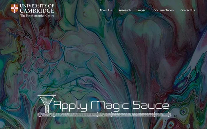 Captură de pe applymagicsauce.com