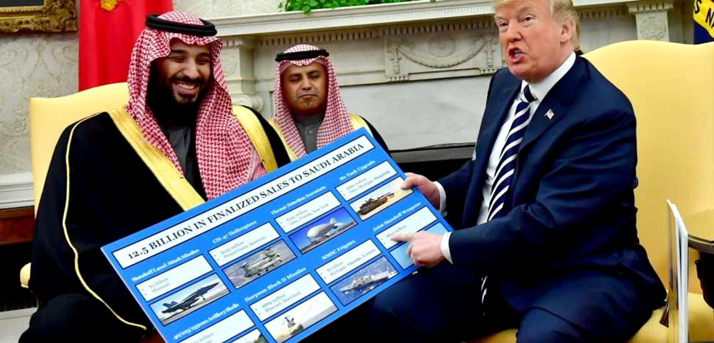 Prințul moștenitor al Arabiei Saudite, Mohammed bin Salman și Donald Trump/FOTO:EPA/EFE