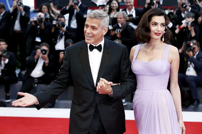 George Clooney şi soţia sa, Amal FOTO Shutterstock